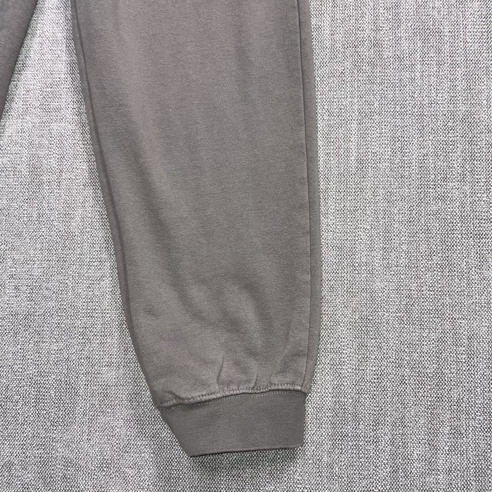 H&M Regular Fit Sweatpants Mens XS Brown Fleece Tapered Joggers Drawstring - Picture 2 of 12